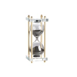 MC-Modern Chic Black and Gold and Clear Hourglass