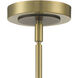 Charis Pendant Ceiling Light in Antique Brass with Oil Rubbed Bronze