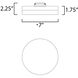 Illuminaire II LED 7 inch Satin Nickel Flush Mount Ceiling Light