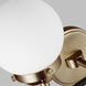 Ian K. Fowler Cafe LED 14 inch Satin Brass Wall Bath Fixture Wall Light