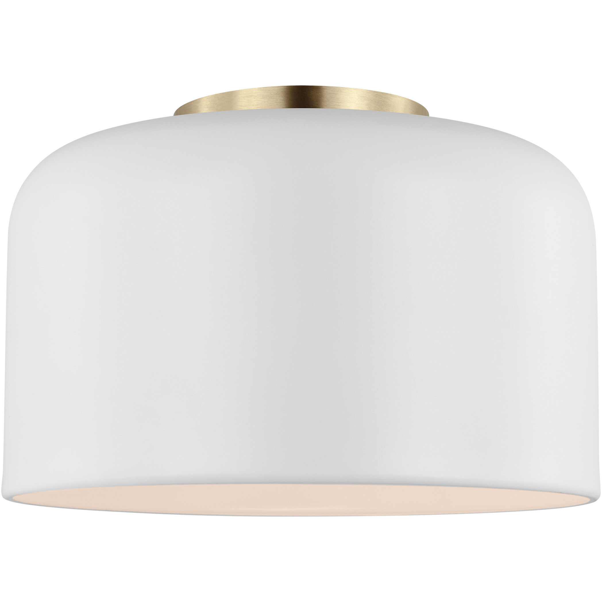 Malone 1 Light 10.75 inch Matte White Ceiling Flush Mount Ceiling Light