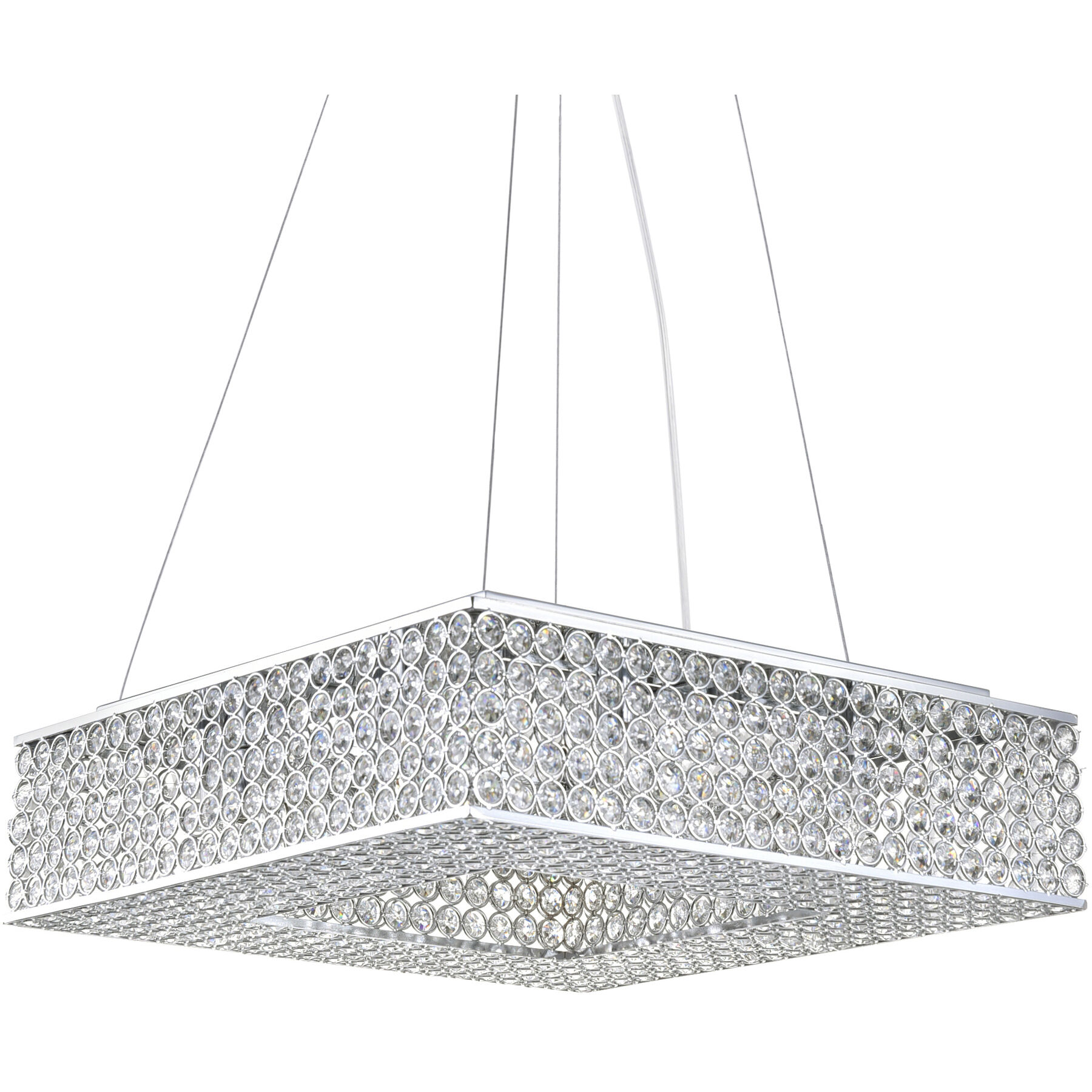 Dannie 8 Light 14 inch Chrome Island/Pool Table Light Ceiling Light