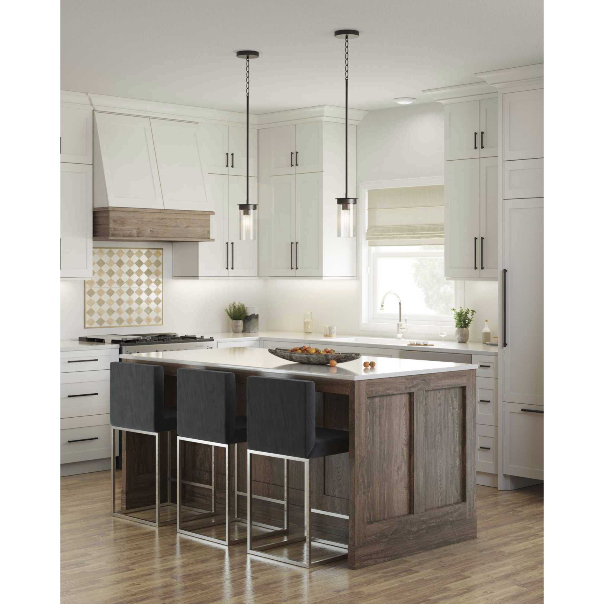 Emblem LED 7.25 inch Satin White Flush Mount Ceiling Light in Matte White, Progress LED