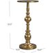 Metalworks Darien  23 X 10 inch Antique Gold Accent Table
