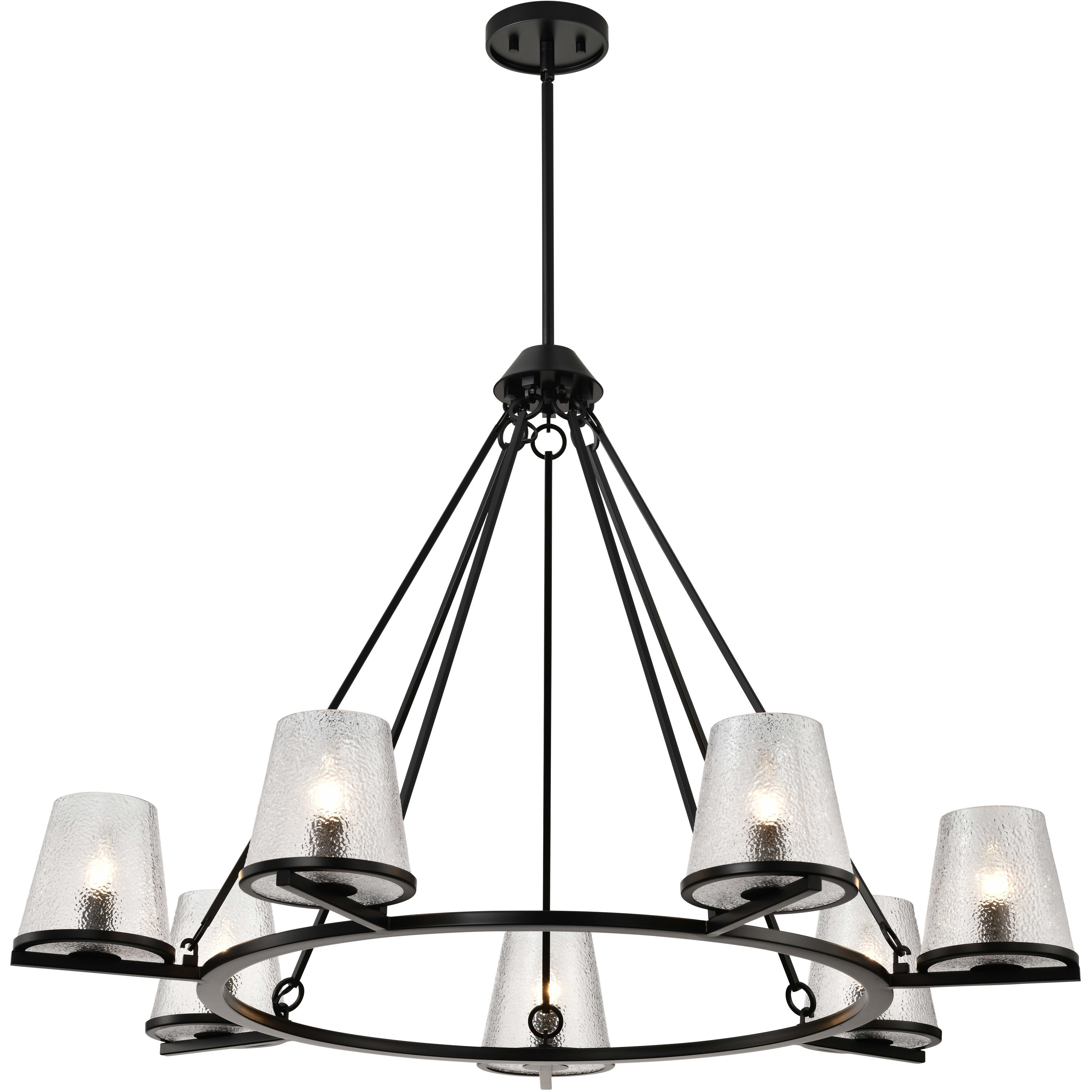 Valentine 40 inch Black Chandelier Ceiling Light