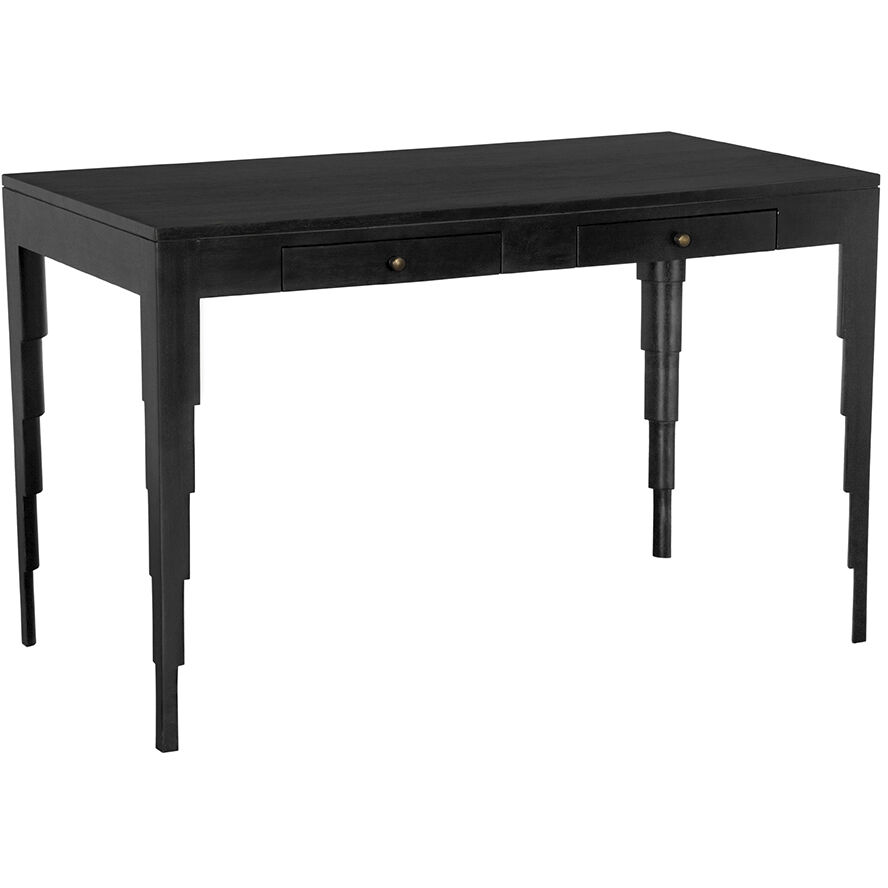 Othello 48 X 25 inch Hand Rubbed Black Desk