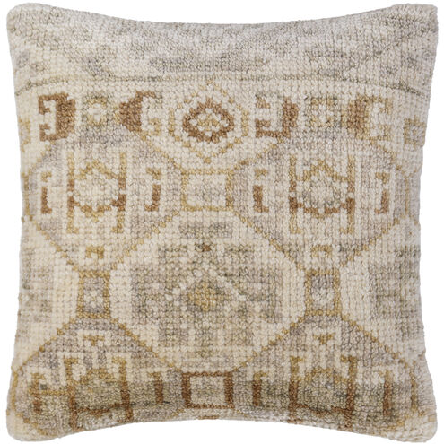 Affleck 18 X 18 inch Warm Grey/Prairie Dust/Khaki/Pearl/Light Silver Accent Pillow
