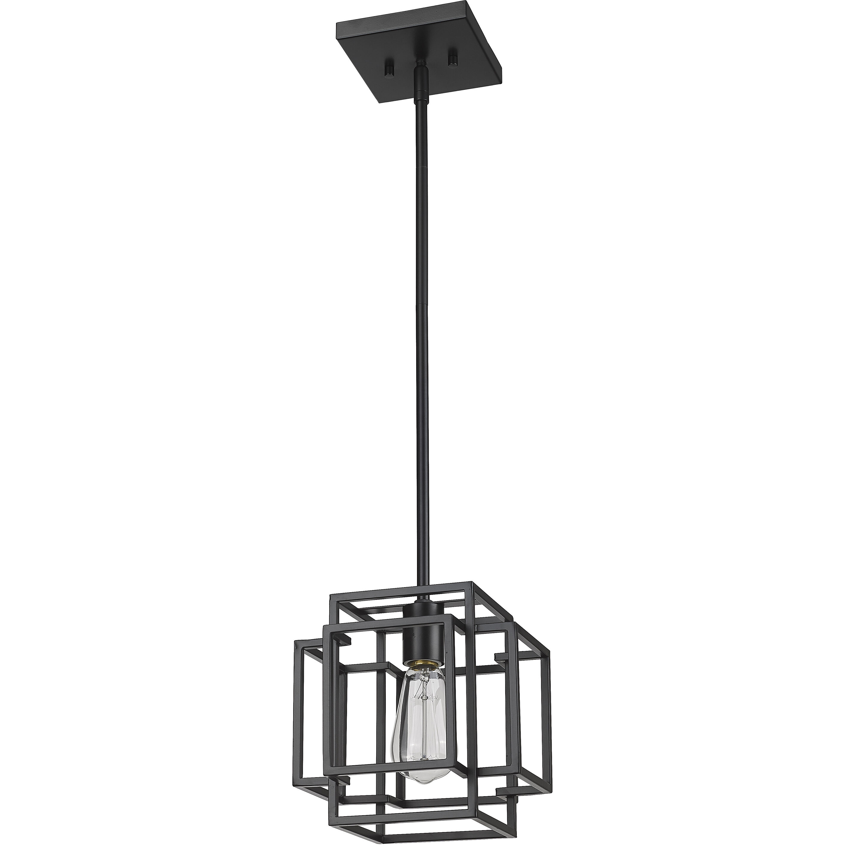 Titania 1 Light 8.5 inch Matte Black Pendant Ceiling Light