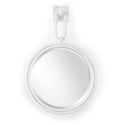 Wildwood 25 X 17 inch Matte White/Clear/Beveled Wall Mirror