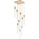 Weston 9 Light 20 inch Satin Gold Pendant Ceiling Light
