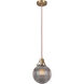 Gallery State House 1 Light 7.75 inch Vintage Brass Mini Pendant Ceiling Light