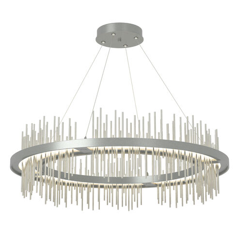 Gossamer LED 38 inch Vintage Platinum and Sterling Pendant Ceiling Light in Vintage Platinum/Sterling, Circular