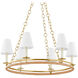 Swanton 6 Light 31 inch Aged Brass Chandelier Ceiling Light