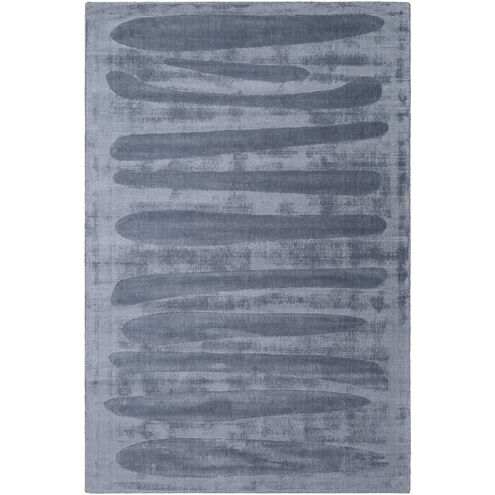 Pier 120 X 96 inch Grey/Medium Grey/Slate Blue/Metallic - Silver Handmade Rug in 8 x 10