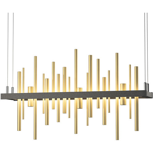 Cityscape LED 5 inch Natural Iron/Modern Brass Pendant Ceiling Light