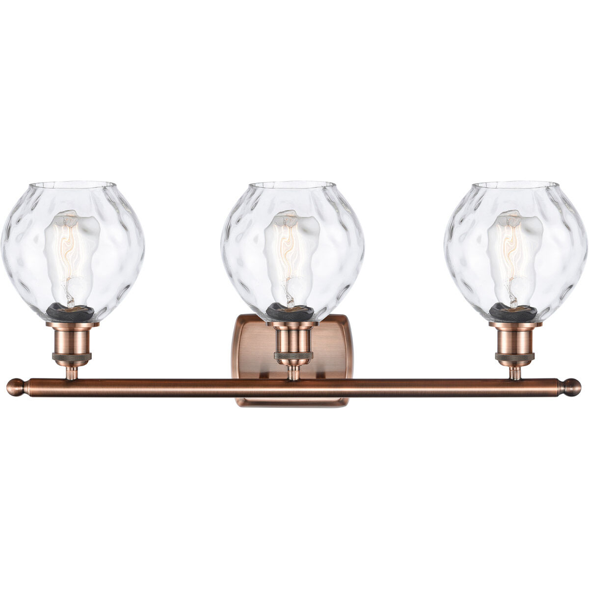 Ballston Small Waverly LED 26 inch Antique Copper Bath Vanity Light Wall Light, Ballston