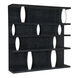 Dorian 78 X 77 X 16 inch Cinder Black with White Wash Shelving