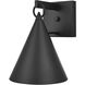 Hendrix 1 Light 11 inch Black Outdoor Wall Sconce
