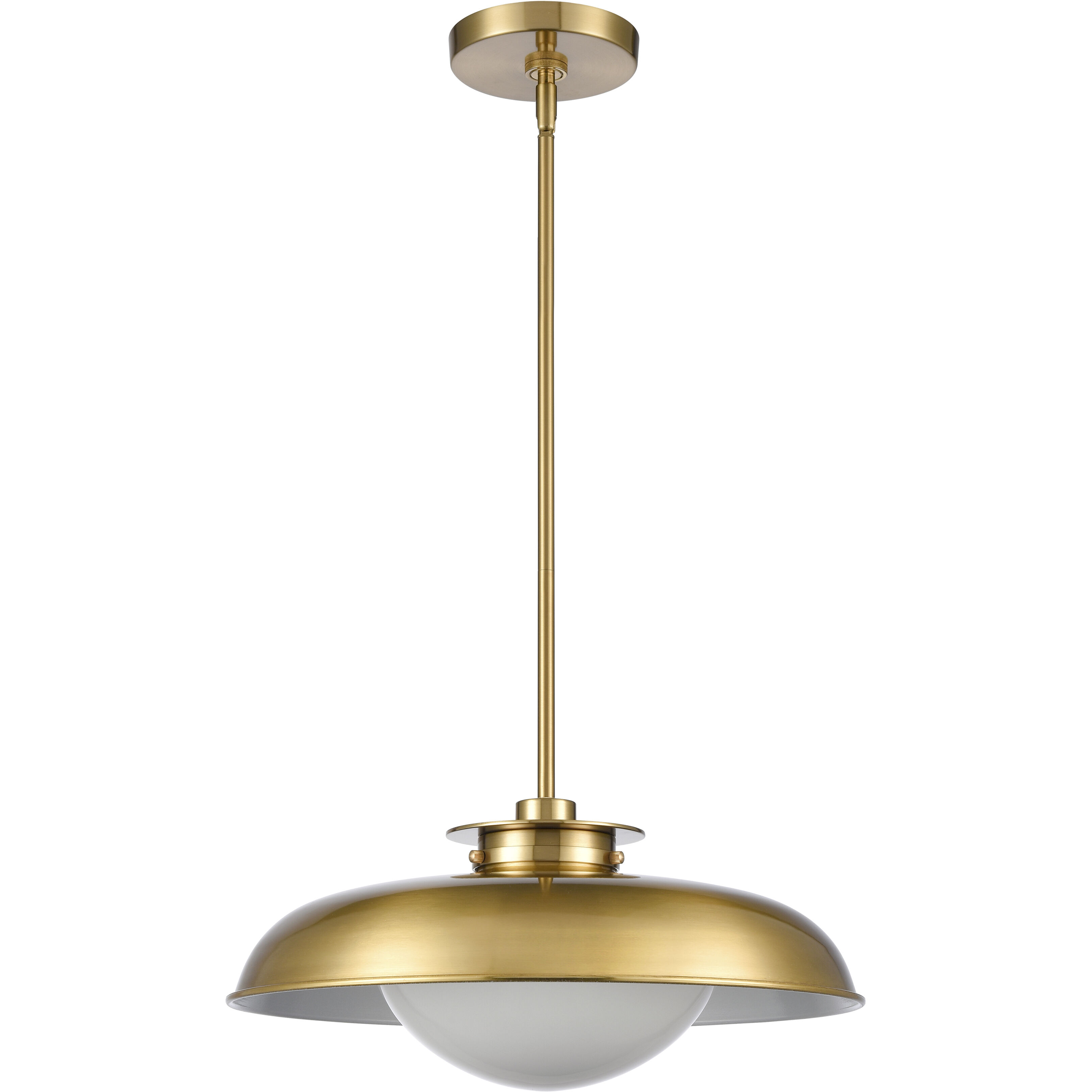 Neale 1 Light 16 inch Satin Brass Pendant Ceiling Light