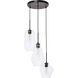 Gene 3 Light 17 inch Black Pendant Ceiling Light