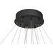 Sevryn LED 44.5 inch Dark Matte Black Chandelier Ceiling Light