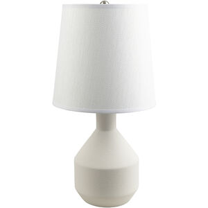 Irvington 19 inch 100 watt White Accent Table Lamp Portable Light