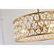 Canada 3 Light 19.7 inch Gold Chandelier Ceiling Light