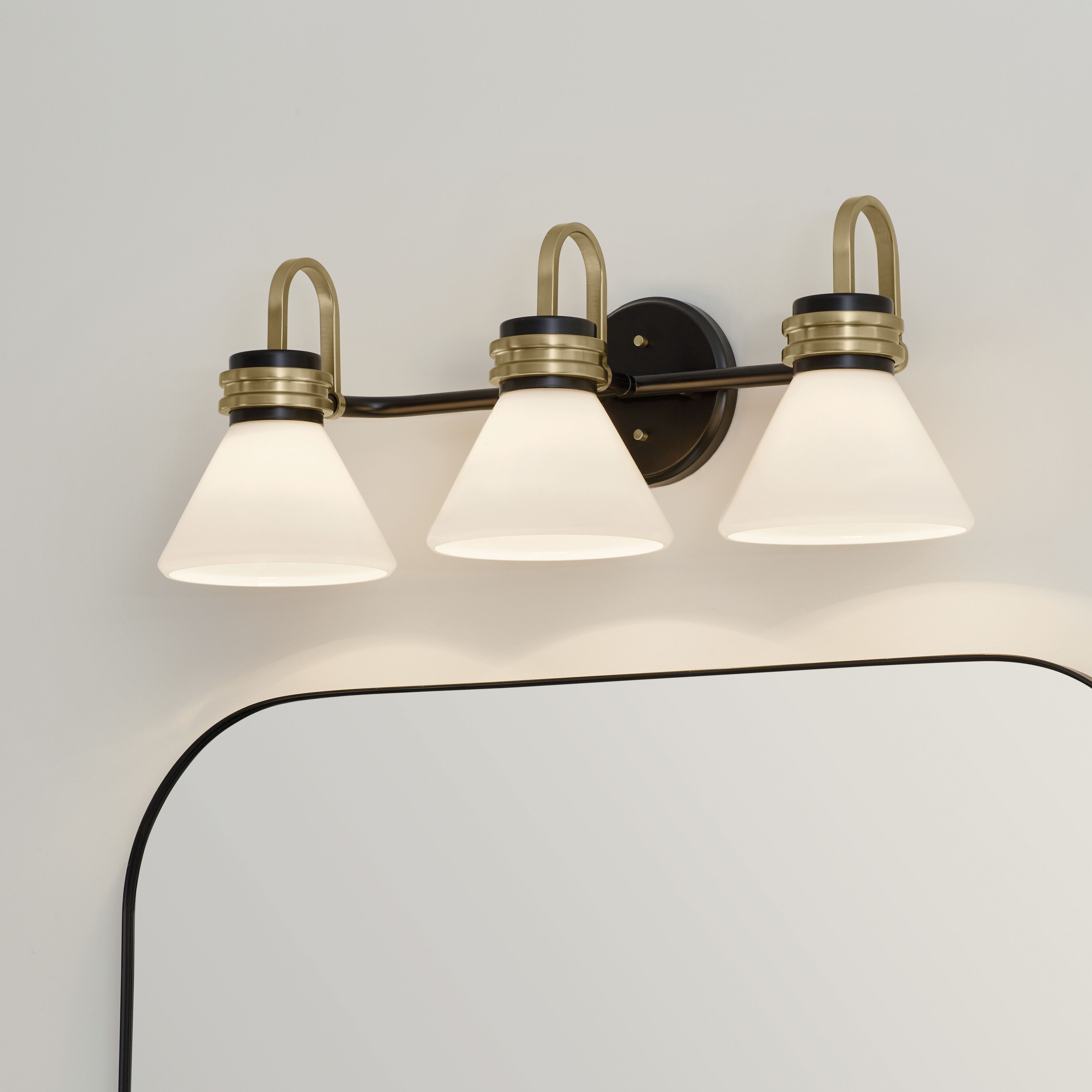 Kichler 55155BK Farum LED 26 inch Champagne Bronze Bathroom Vanity Light Wall Light
