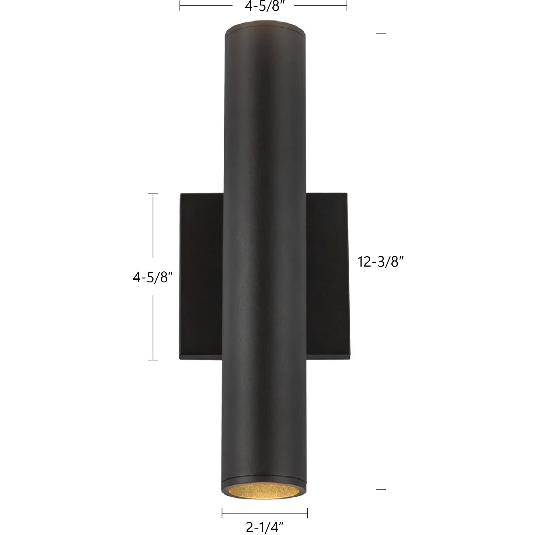 Lorna Wall Sconce Up/Down Light Wall Light in Black