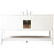 Sinclaire 60 X 22 X 34 inch White Vanity Sink Set