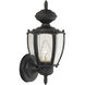 Park Avenue 1 Light 12 inch Black Outdoor Sconce