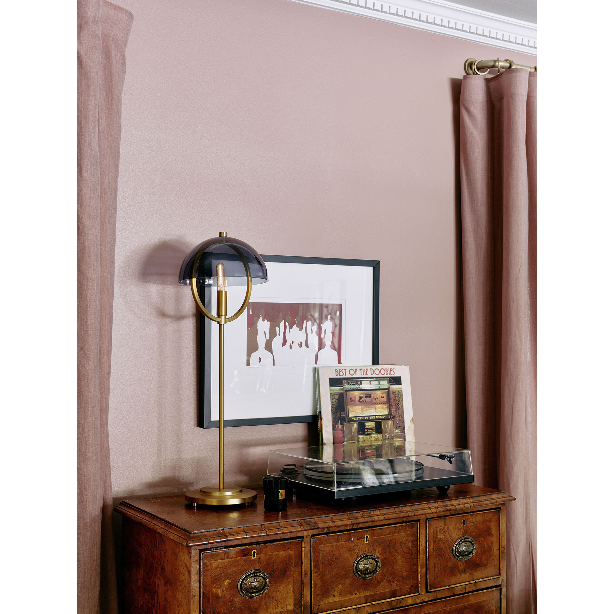 Mavisten Edition Copernica 25.5 inch 7.00 watt Lacquered Burnished Brass Table Lamp Portable Light