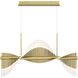 Voltik 120 Light 18.75 inch Gold Chandelier Ceiling Light