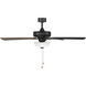 Gallant 52 inch Matte Black with Reversible Matte Black/Sepia Brown Blades Indoor/Covered Outdoor Ceiling Fan