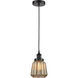 Edison Chatham LED 7 inch Matte Black Mini Pendant Ceiling Light
