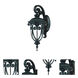 Naples 1 Light 18 inch Matte Black Exterior Wall Mount
