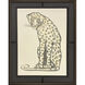 Golden Cheetah Black and Metallic Framed Art