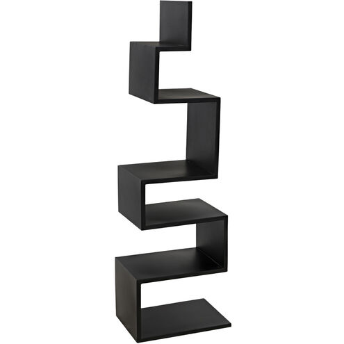 Laszlo Matte Black Bookcase