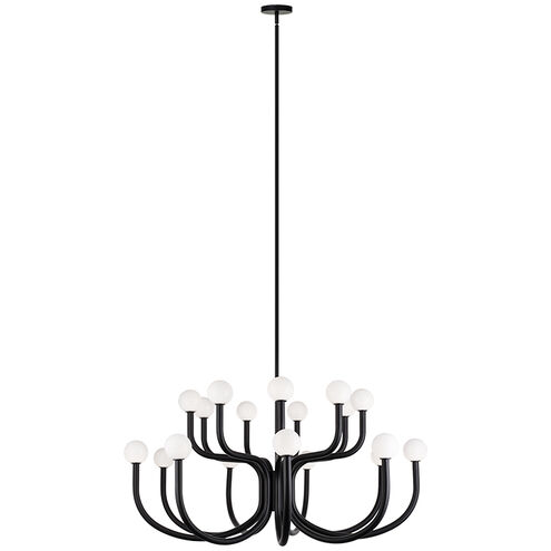 Joelle 18 Light 46.88 inch Matte Black Pendant Ceiling Light