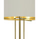 Winsland 31.5 inch 9 watt Polished Brass and Clear Table Lamp Portable Light