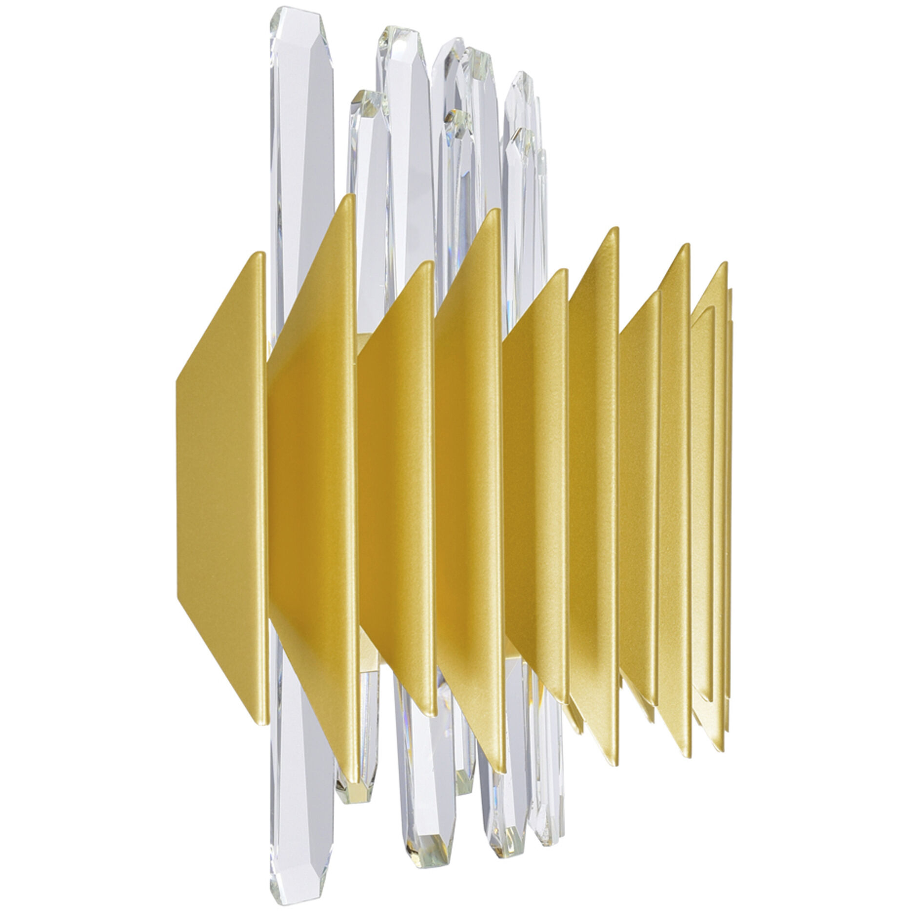 Cityscape 7 Light 6 inch Satin Gold Wall Sconce Wall Light