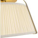 Alora Mood Scout 1 Light 13.25 inch Brushed Gold and White Linen Semi-Flush Mount Ceiling Light