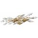 Crystal Fusion 4 Light 25.5 inch Peruvian Gold Bath Vanity Wall Light