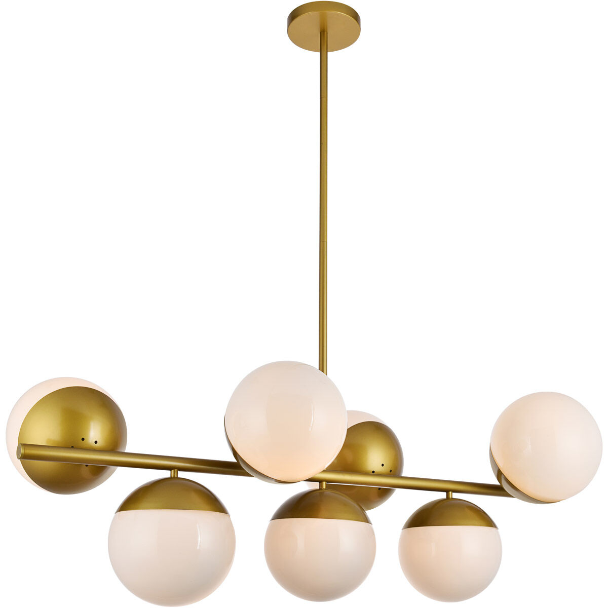 Eclipse 7 Light 43 inch Brass Pendant Ceiling Light