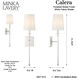 Calera 1 Light Polished Nickel Wall Sconce Wall Light