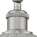 Ballston Belfast LED 6 inch Brushed Satin Nickel Sconce Wall Light in Clear Crackle Glass