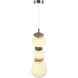 Strata LED 6.7 inch Satin Nickel Pendant Ceiling Light