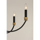 Charlton 9 Light 30 inch Black and Antique Brass Chandelier Ceiling Light in Antique Brass and Black
