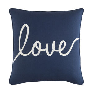 Glyph 18 X 18 inch Navy/Ivory Pillow Kit, Square