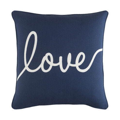 Glyph 18 X 18 inch Navy/Ivory Pillow Kit, Square
